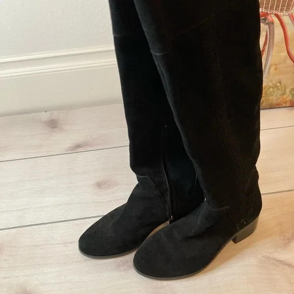 Vince Camuto Black Suede Over-the-Knee Boots | Size 7 - Picture 2 of 7